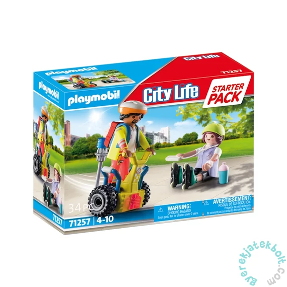 Playmobil - City Life - Starter Pack - Segway mentőakció kezdő játékszett