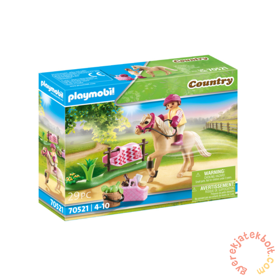 Playmobil - Country - Gyűjthető póni - Német hátaspóni játékszett