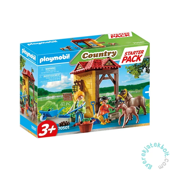 Playmobil - Country - Starter Pack - Lovasudvar kezdő játékszett
