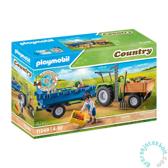 Playmobil - Country - Traktor utánfutóval játékszett