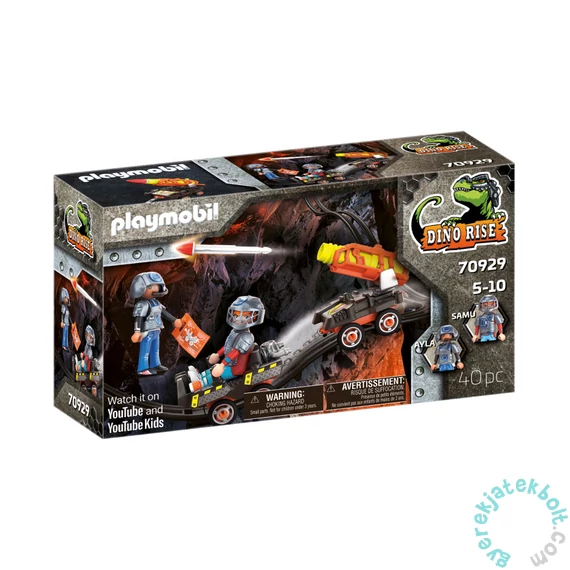 Playmobil - Dino Rise - Dino Mine rakétakocsi játékszett