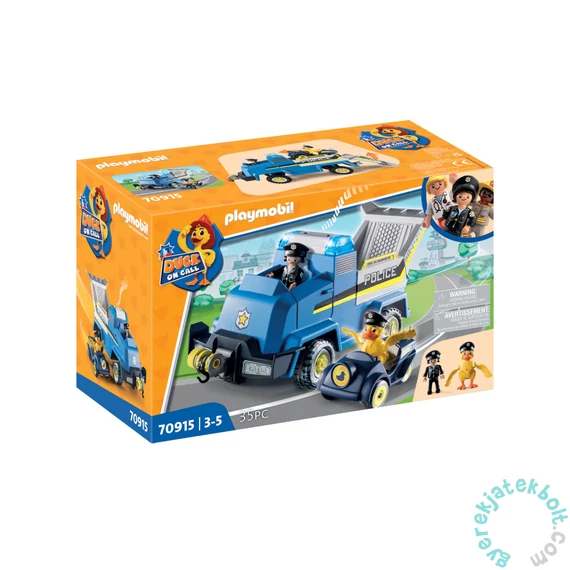 Playmobil - Duck on Call - Rendőrségi esetkocsi játékszett
