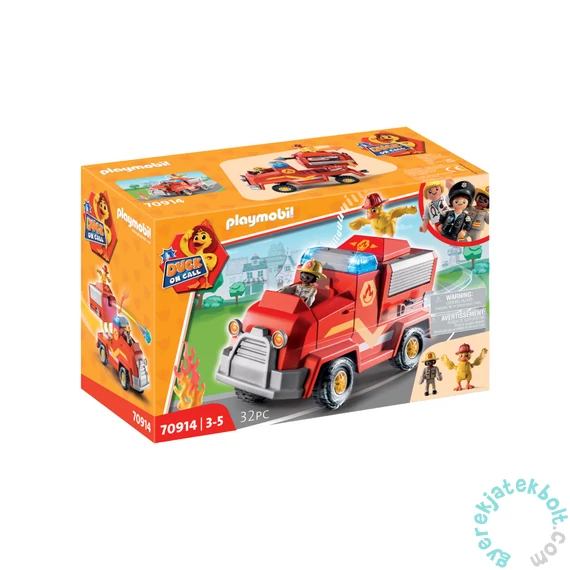 Playmobil - Duck on Call - Tűzoltó esetkocsi játékszett