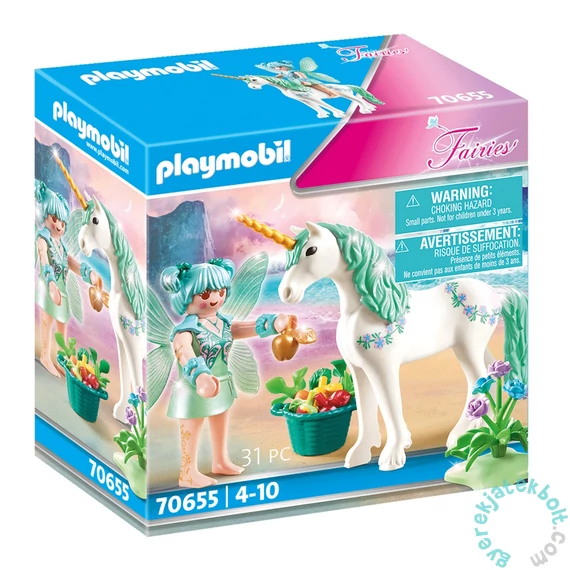 Playmobil - Fairies - Egyszarvú etető tündérrel játékszett