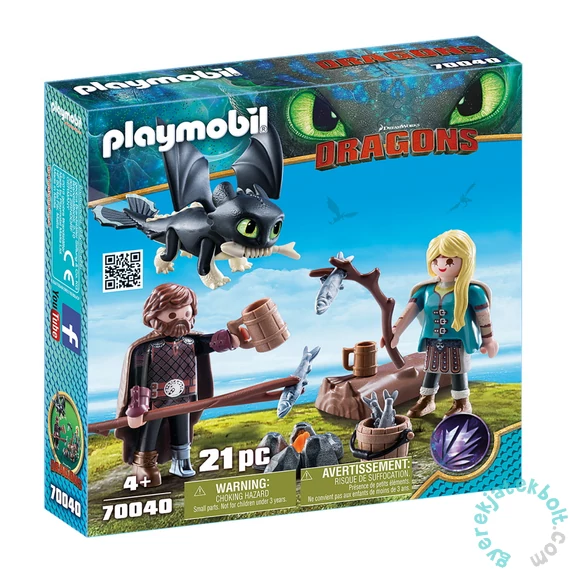 Playmobil - Így neveld a sárkányodat - Hablaty és Astrid bébisárkánnyal játékszett