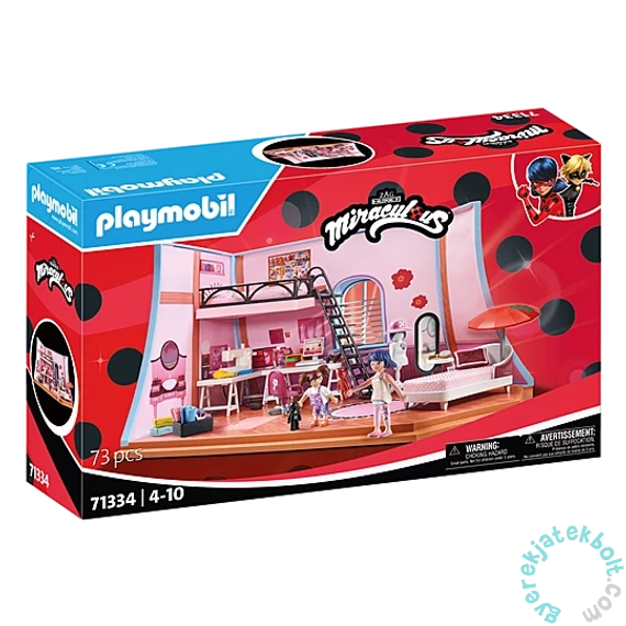Playmobil 71334 Miraculos Marinette loftja játékszett