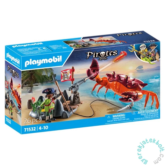 Playmobil - Pirates - Harc az óriás rákkal játékszett