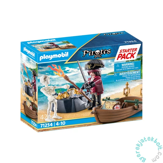 Playmobil - Pirates - Starter Pack - Kalóz csónakkal kezdő játékszett