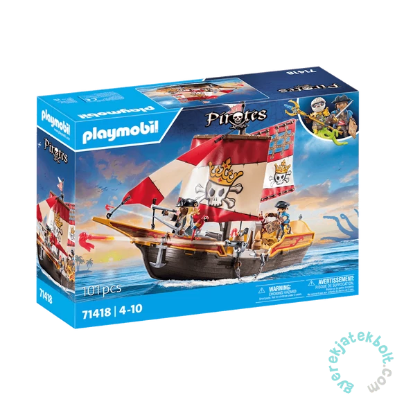 Playmobil - Pirates - Vitorlás kalózhajó (71418)