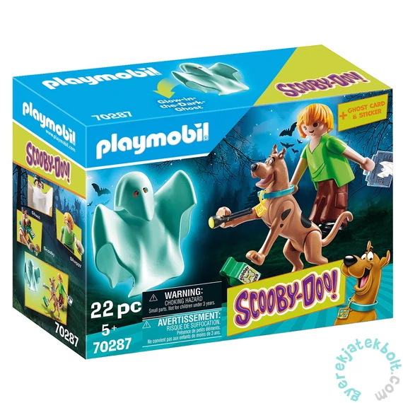 Playmobil - Scooby-Doo - Scooby és Bozont szellemmel játékszett