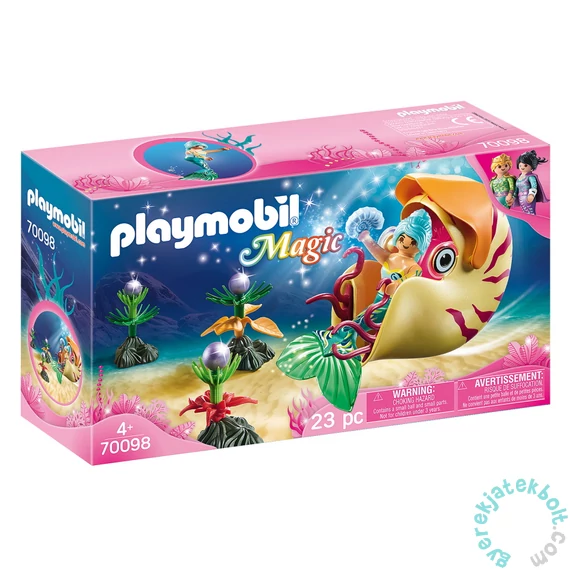 Playmobil - Magic - Sellő tengeri csiga gondolával játékszett