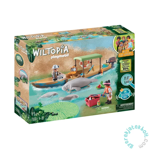 Playmobil - Wiltopia - Hajókirándulás a lamantinokhoz játékszett