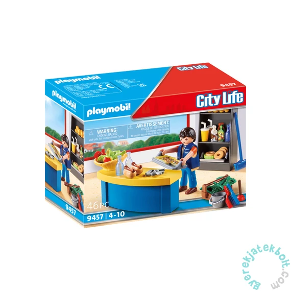 Playmobil - City Life - Gondnok és sulibüfé játékszett