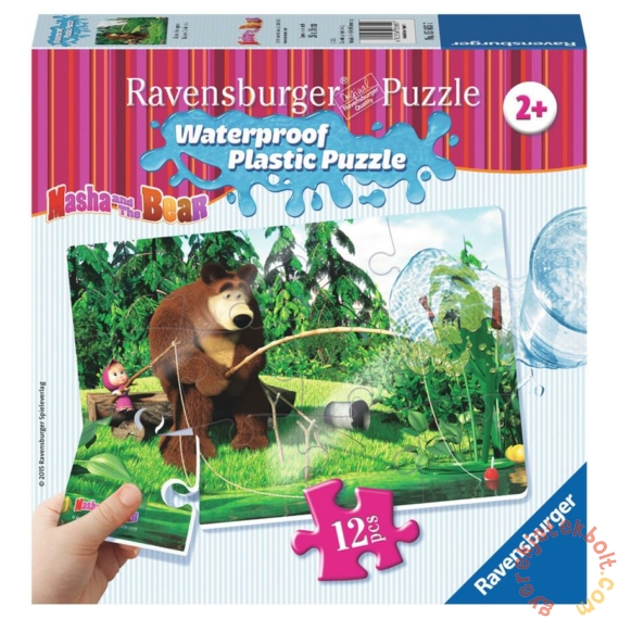 Ravensburger 12 db-os Vízálló puzzle - Mása és a medve - Horgászat (05605)
