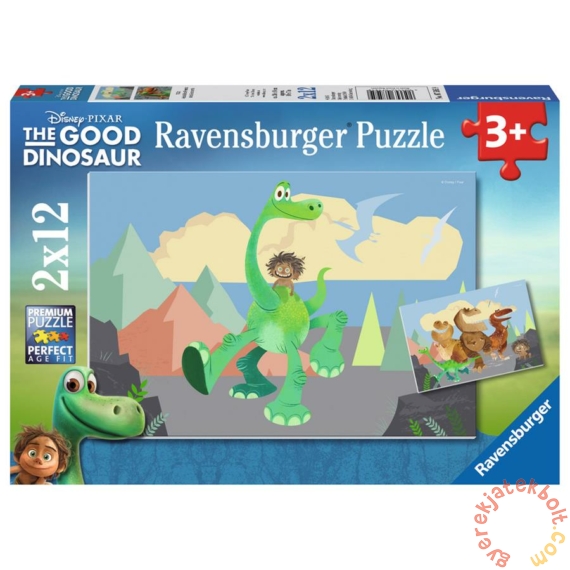Ravensburger 2 x 12 db-os puzzle - Dínó tesó (07595)