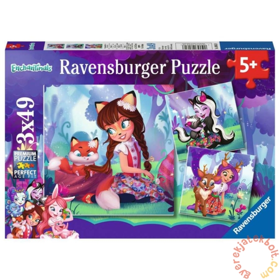 Ravensburger 3 x 49 db-os puzzle - Enchantimals (08061)