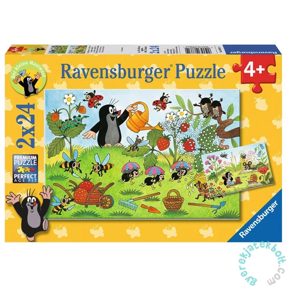 Ravensburger 2 x 24 db-os puzzle - Kisvakond - A kertben (08861)
