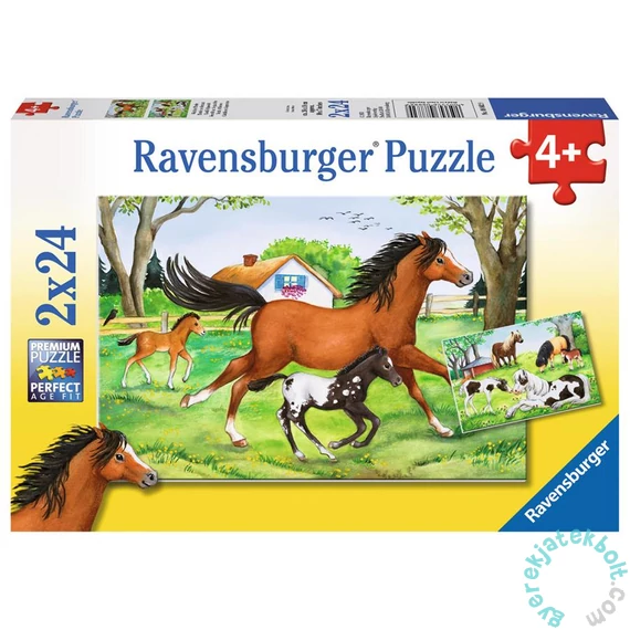 Ravensburger 2 x 24 db-os puzzle - A lovak világa (08882)