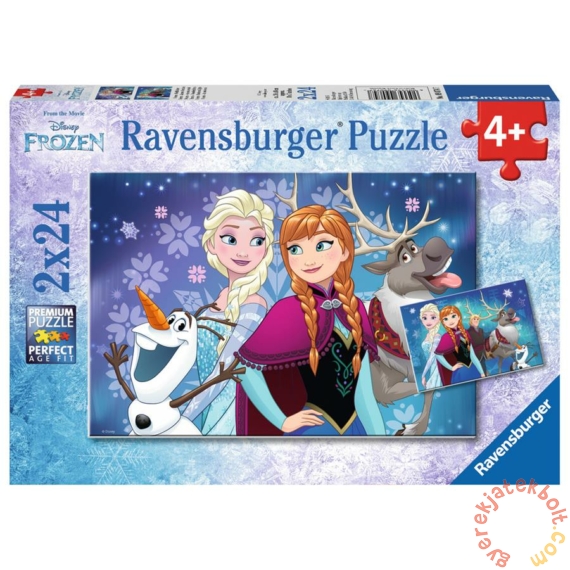 Ravensburger 2 x 24 db-os puzzle - Jégvarázs - Északi fény (09074)
