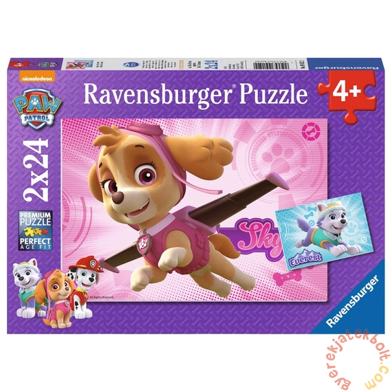 Ravensburger 2 x 24 db-os puzzle - Mancs őrjárat - Skye és Everest (09152)