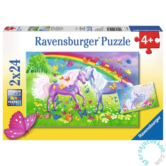 Ravensburger 2 x 24 db-os puzzle - Lovak és pillangók (09193)