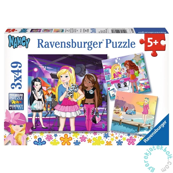 Ravensburger 3 x 49 db-os puzzle - Nancy és barátai (09236)