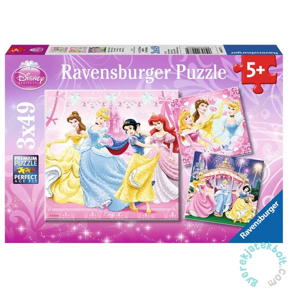 Ravensburger 3 x 49 db-os puzzle - Disney Princess - Hercegnők álma (09277)