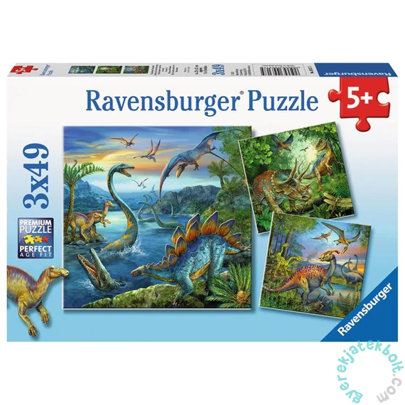 Ravensburger 3 x 49 db-os puzzle - Dinoszauruszok (09317)