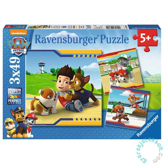 Ravensburger 3 x 49 db-os puzzle - Mancs őrjárat (09369)