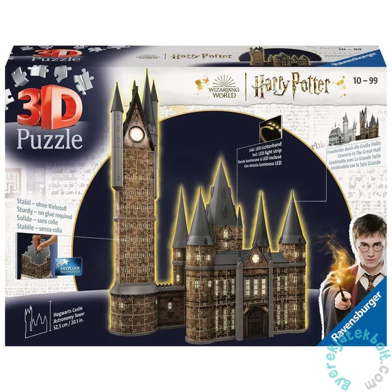 Ravensburger 540 db-os 3D Világító puzzle - Harry Potter - Roxfort csillagvizsgáló (11551)