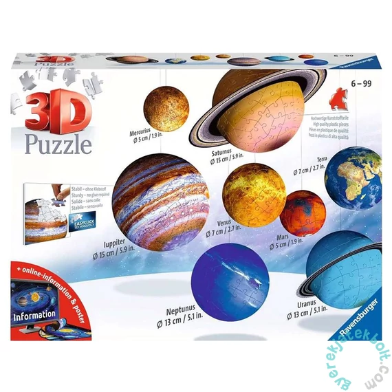 Ravensburger 522 db-os 3D puzzle - Naprendszer (11668)
