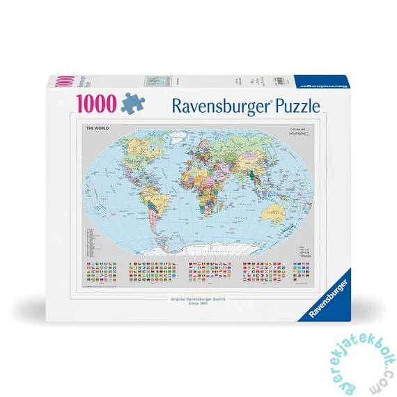 Ravensburger 1000 db-os  puzzle - Világtérkép (12000065)