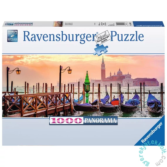 Ravensburger 1000 db-os Panoráma puzzle - Gondolák Velencében (15082)