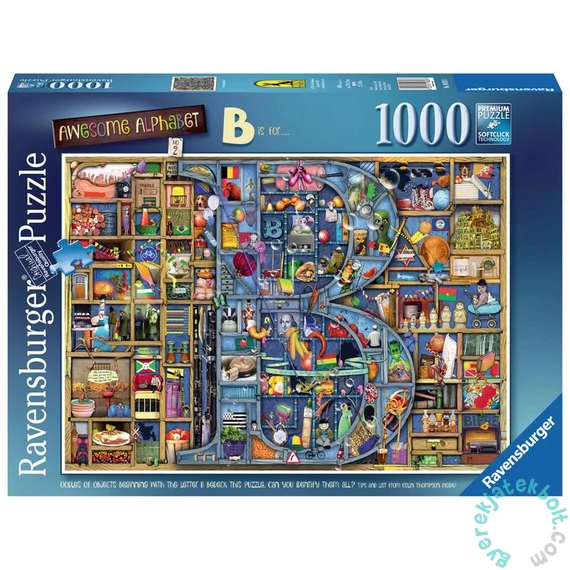 Ravensburger 1000 db-os puzzle - Awesome Alphabet - B, Colin Thompson (19828)