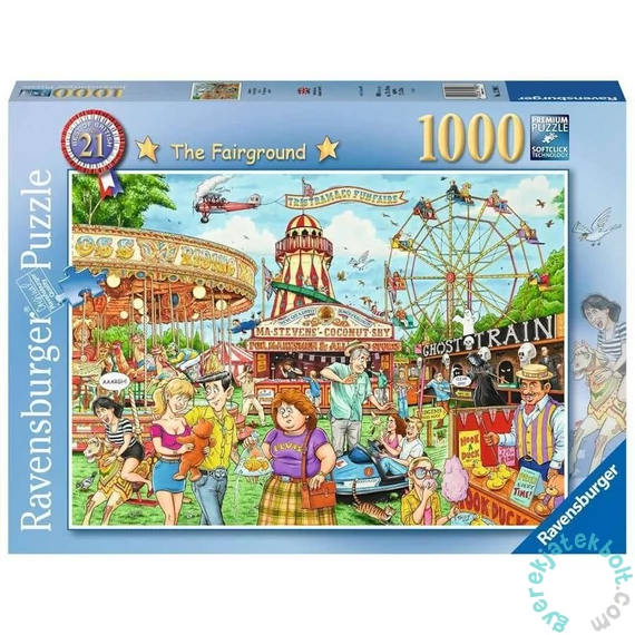 Ravensburger 1000 db-os puzzle - Káosz a vidámparkban (13990)