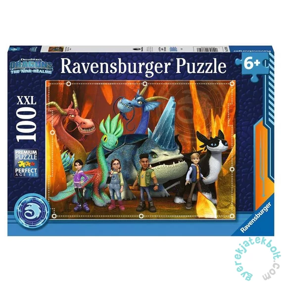 Ravensburger 100 db-os XXL puzzle - Sárkányok - A kilenc birodalom (13379)