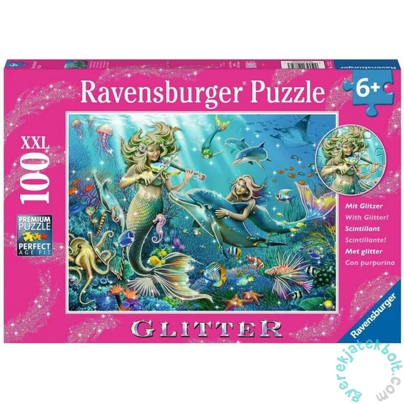 Ravensburger 100 db-os XXL glitteres puzzle - Vízalatti szépségek (12872)