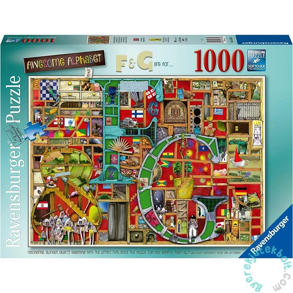 Ravensburger 1000 db-os puzzle - Colin Thompson - Csodálatos ABC - F és G (16761)