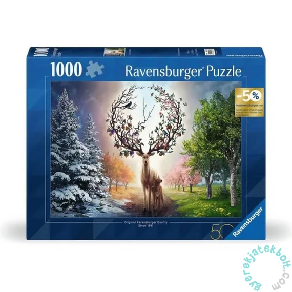 Ravensburger 1000 db-os puzzle - A varázslatos szarvas és a négy évszak (12001088)