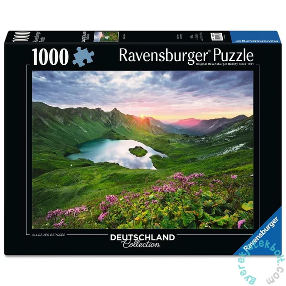 Ravensburger 1000 db-os puzzle  - Allgäu hegyi-tó (12001768)