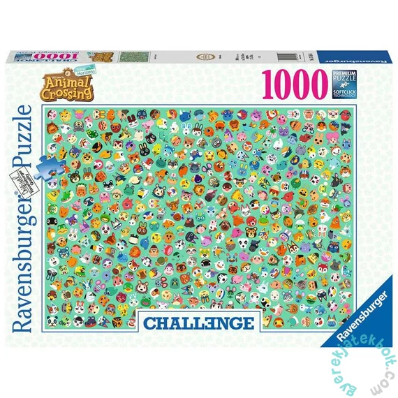 Ravensburger 1000 db-os puzzle - Challenge - Animal Crossing (17454)