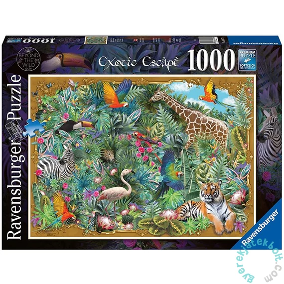 Ravensburger 1000 db-os puzzle - Beyond the wild - Exotic escape (16827)
