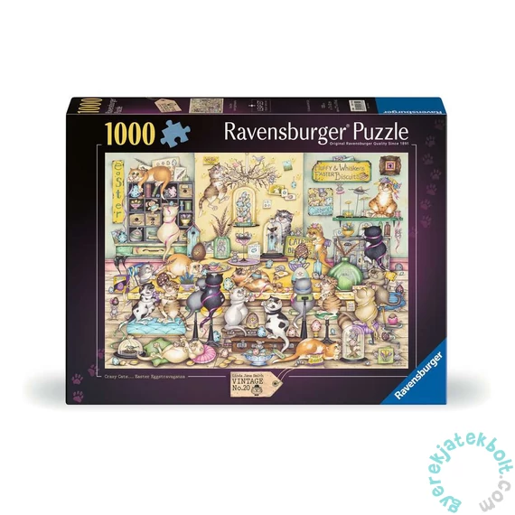 Ravensburger 1000 db-os puzzle  - Bolondos macskák ünnepe (12001755)