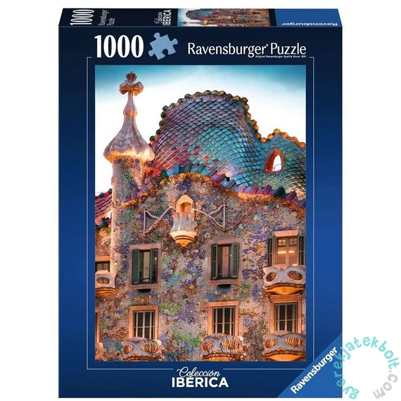 Ravensburger 1000 db-os puzzle - Colección Ibérica - Casa Batlló, Barcelona (12000308)