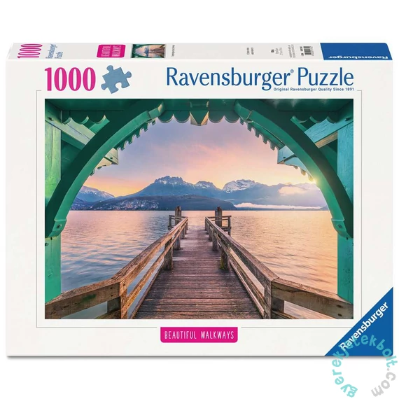 Ravensburger 1000 db-os puzzle  - Gyaloghíd az Annecy-tónál (12001762)