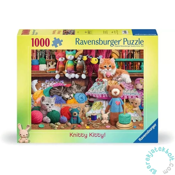 Ravensburger 1000 db-os puzzle - Kötögetés cicákkal (12000102)