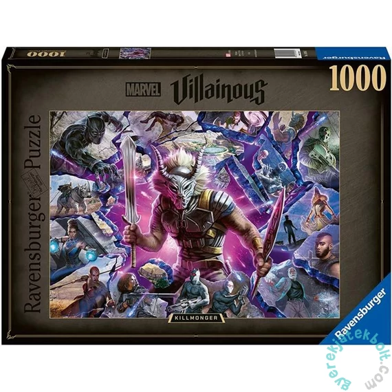 Ravensburger 1000 db-os puzzle - Marvel gonoszai - Killmonger (16906)