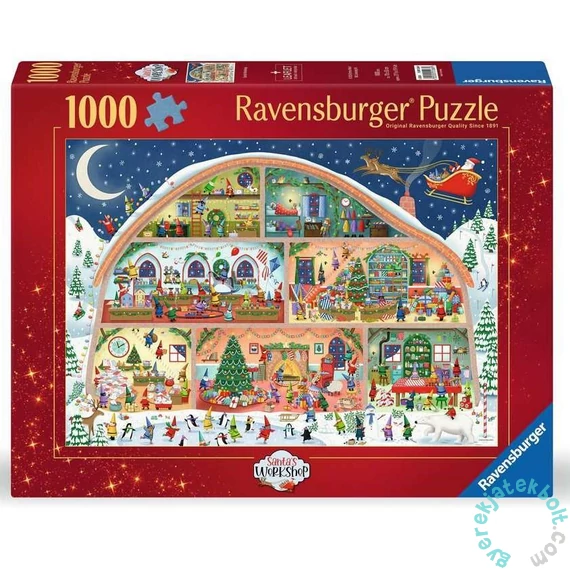 Ravensburger 1000 db-os puzzle - Mikulás műhelye (12001268)