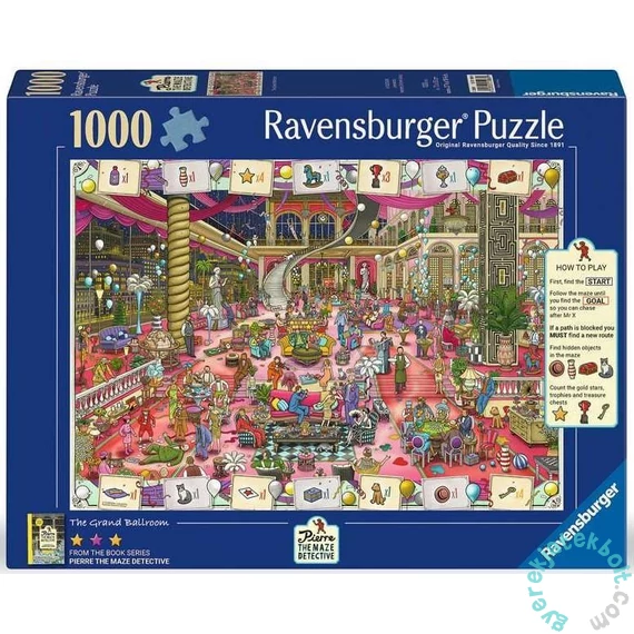 Ravensburger 1000 db-os puzzle - Pierre, a labirintusnyomozó (12001086)