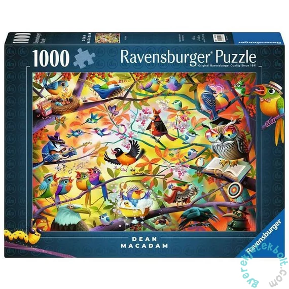Ravensburger 1000 db-os puzzle - Szorgos madárkák (12001023)
